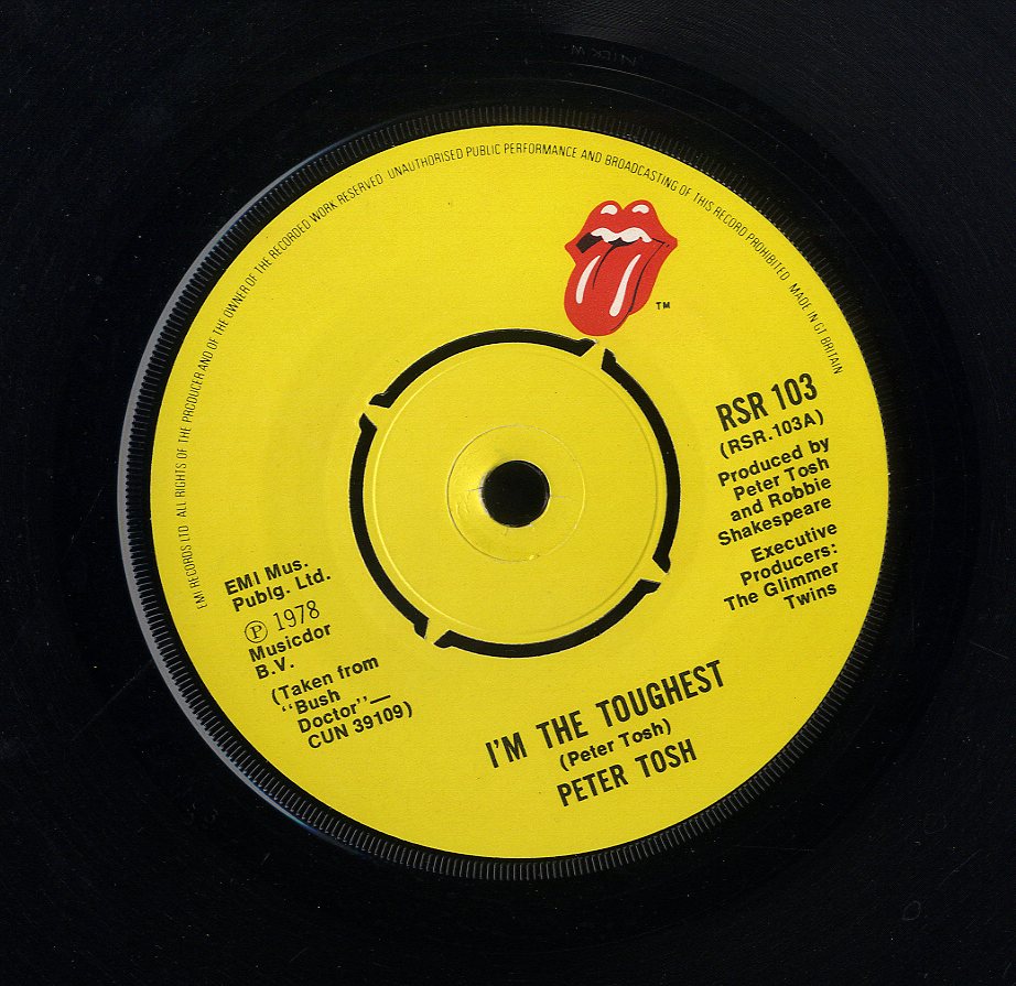 再入荷 PETER TOSH ／IM THE TOUGHEST プロモ7インチ - レコード