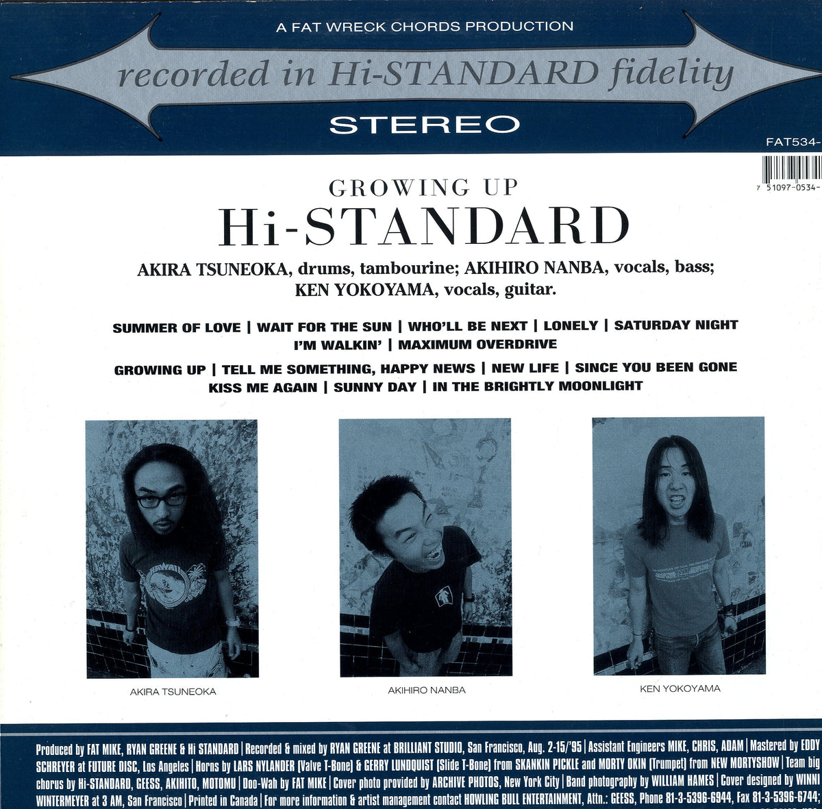 Hi-STANDARD / GROWING UP - レコード