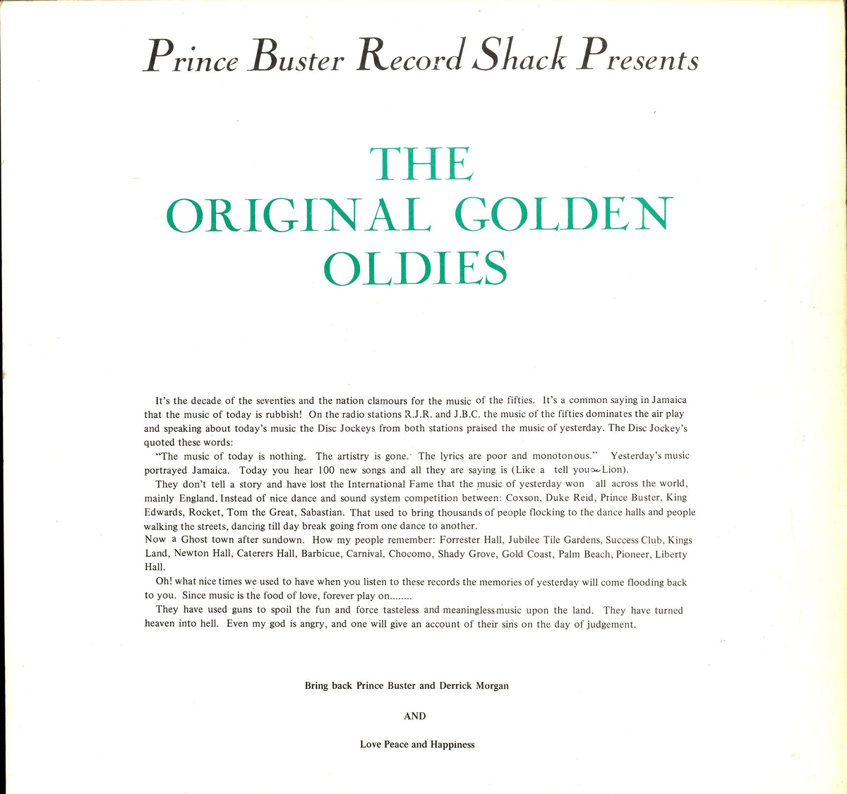 Drum & Bass Records | Reggae, Ska, RockSteady, Roots, Dancehall