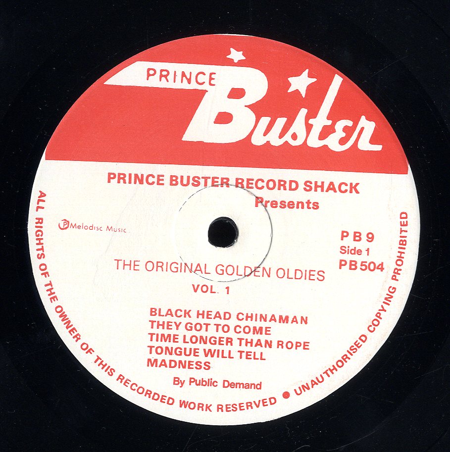 未使用 Prince Buster- Golden Oldies Vol. 1 Drum & Bass Records | Reggae, Ska, RockSteady, Roots, Dancehall