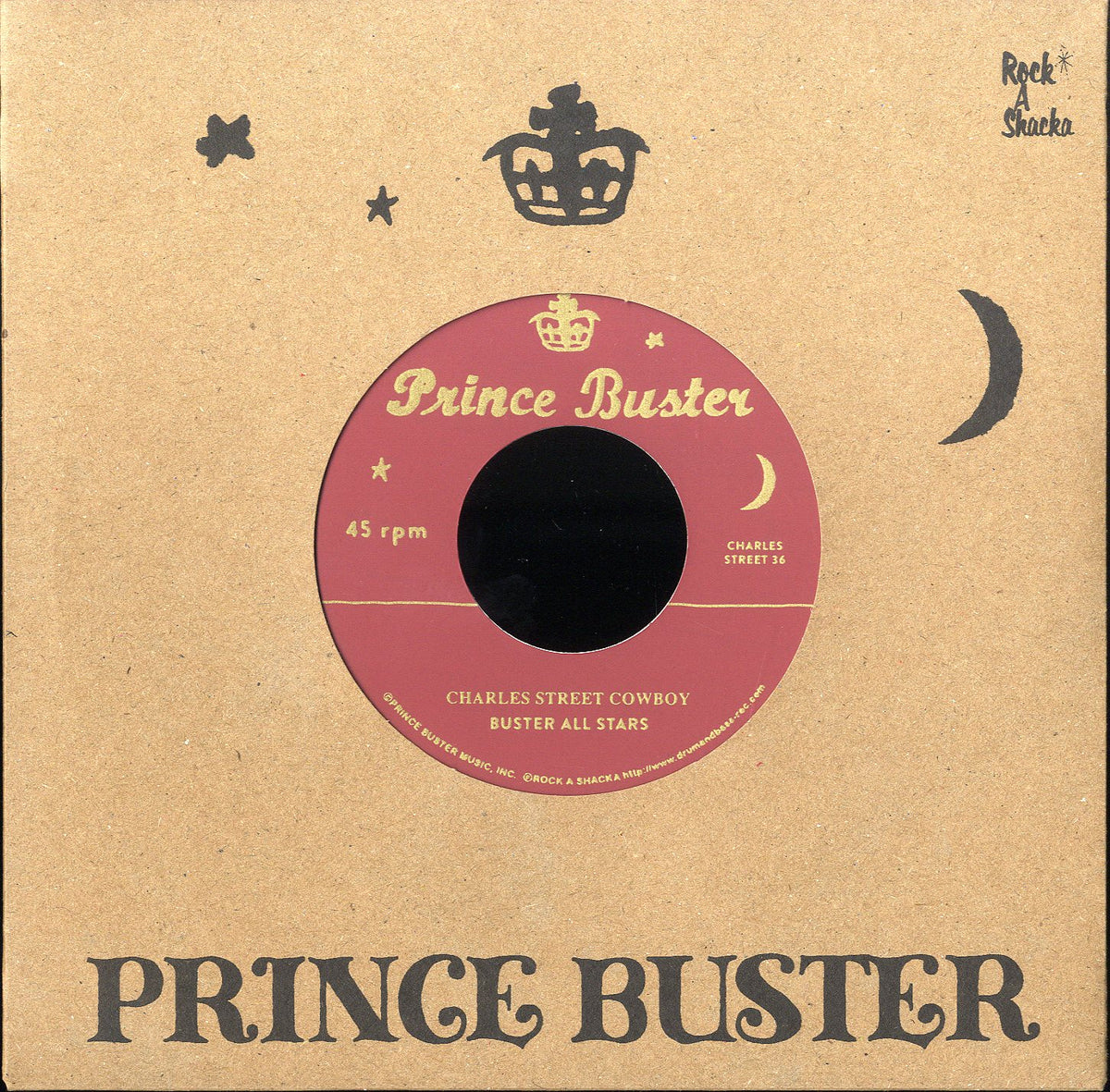 BUSTER ALL STARS / SLIM SMITH (SILKSCREEN LABEL) [Charles Street Cowboy  (Unreleased) / Only Soul Can Tell]