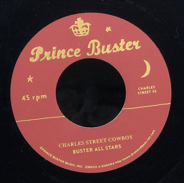 BUSTER ALL STARS / SLIM SMITH (SILKSCREEN LABEL) [Charles Street Cowboy  (Unreleased) / Only Soul Can Tell]