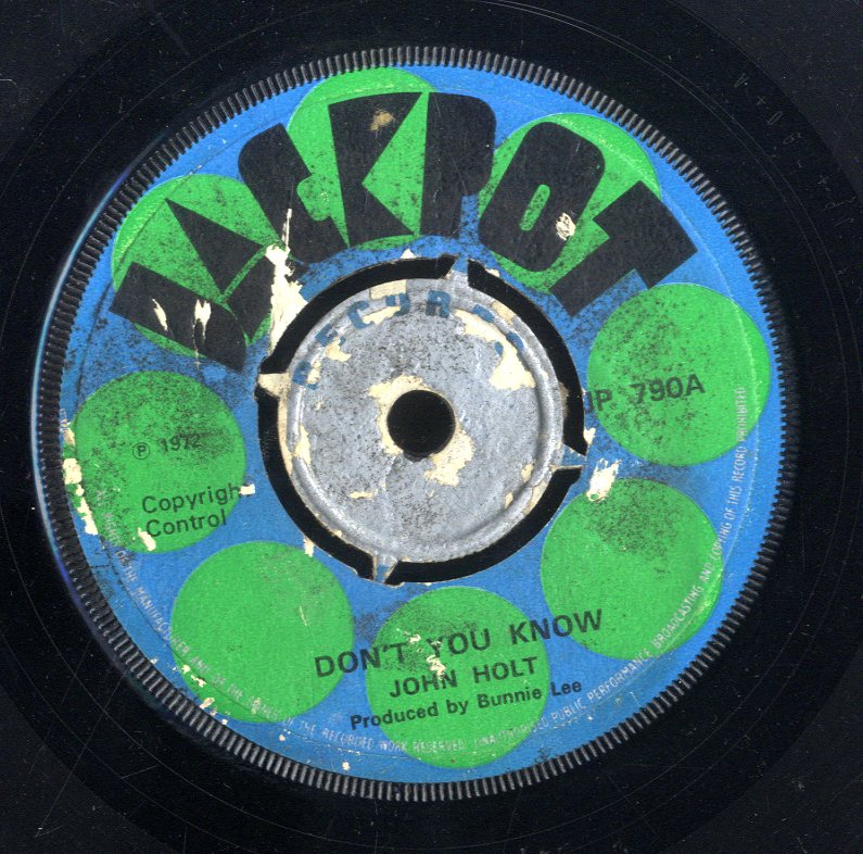 英7” John Holt Dont You Know / Riding For A Fall JP790 Jackpot /00080 John Holt – Riding For A Fall / You Don't Know – Vinyl (7