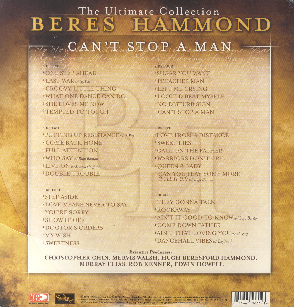 BERES HAMMOND [Can't Stop A Man ( Ultimate Collection )]