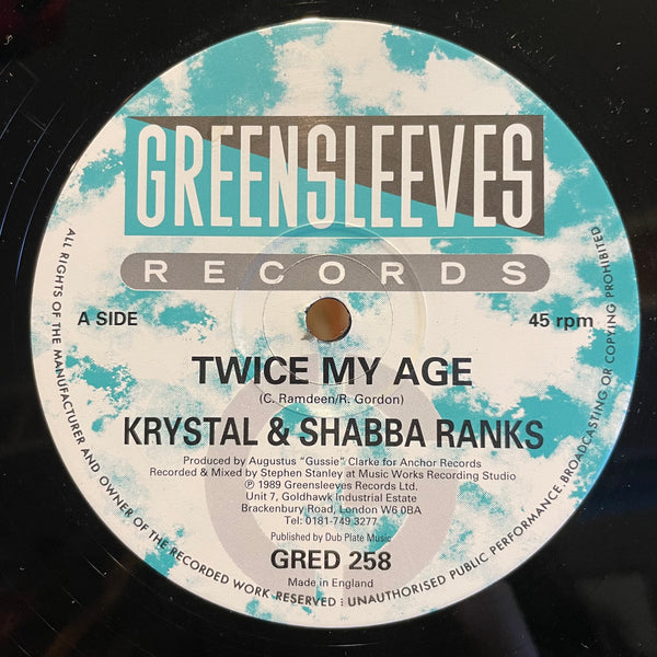 KRYSTAL & SHABBA RANKS  [Twice My Age]