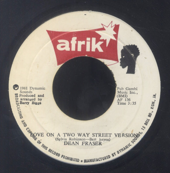 BARRY BIGGS / DEAN FRASER [Love On A Two Way Street / Love On A Two Way Street (Sax Inst) ]
