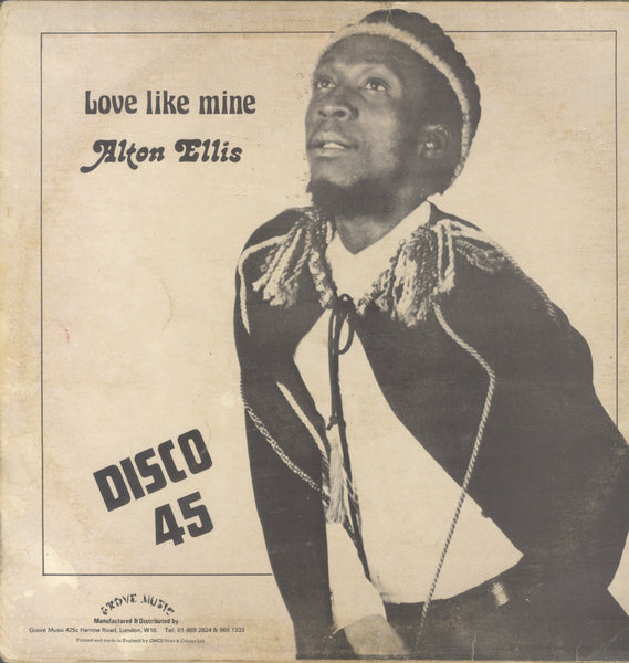 ALTON ELLIS [It's Hard To Be A Lover / Love Like Mine]