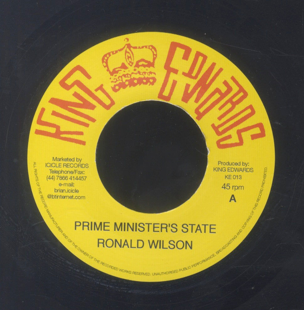 RONALD WILSON / THE UPSETTERS [Prime Minister's State / Strange Country]