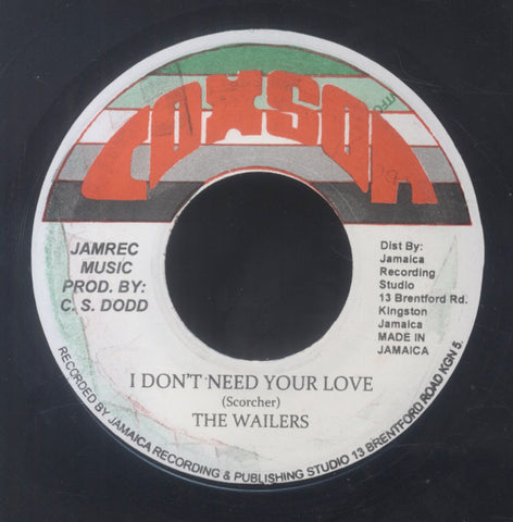 THE WAILERS / PETER TOSH [I Don't Need Your Love / The Toughest (Remix)]