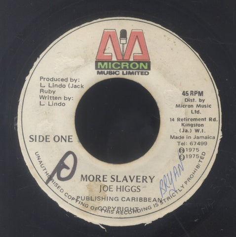 JOE HIGGS [More Slavery]