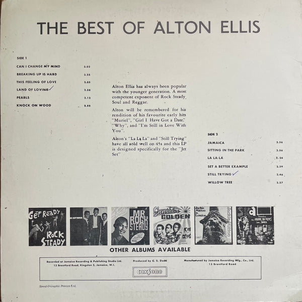 ALTON ELLIS [The Best Of Alton Ellis]