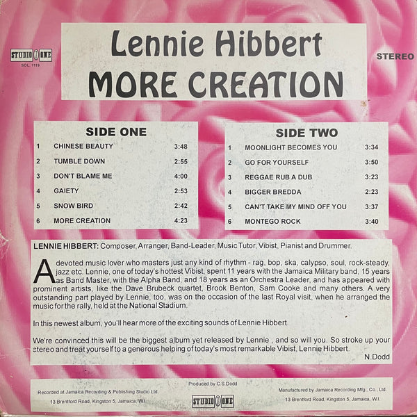 LENNIE HIBERT [More Creation]