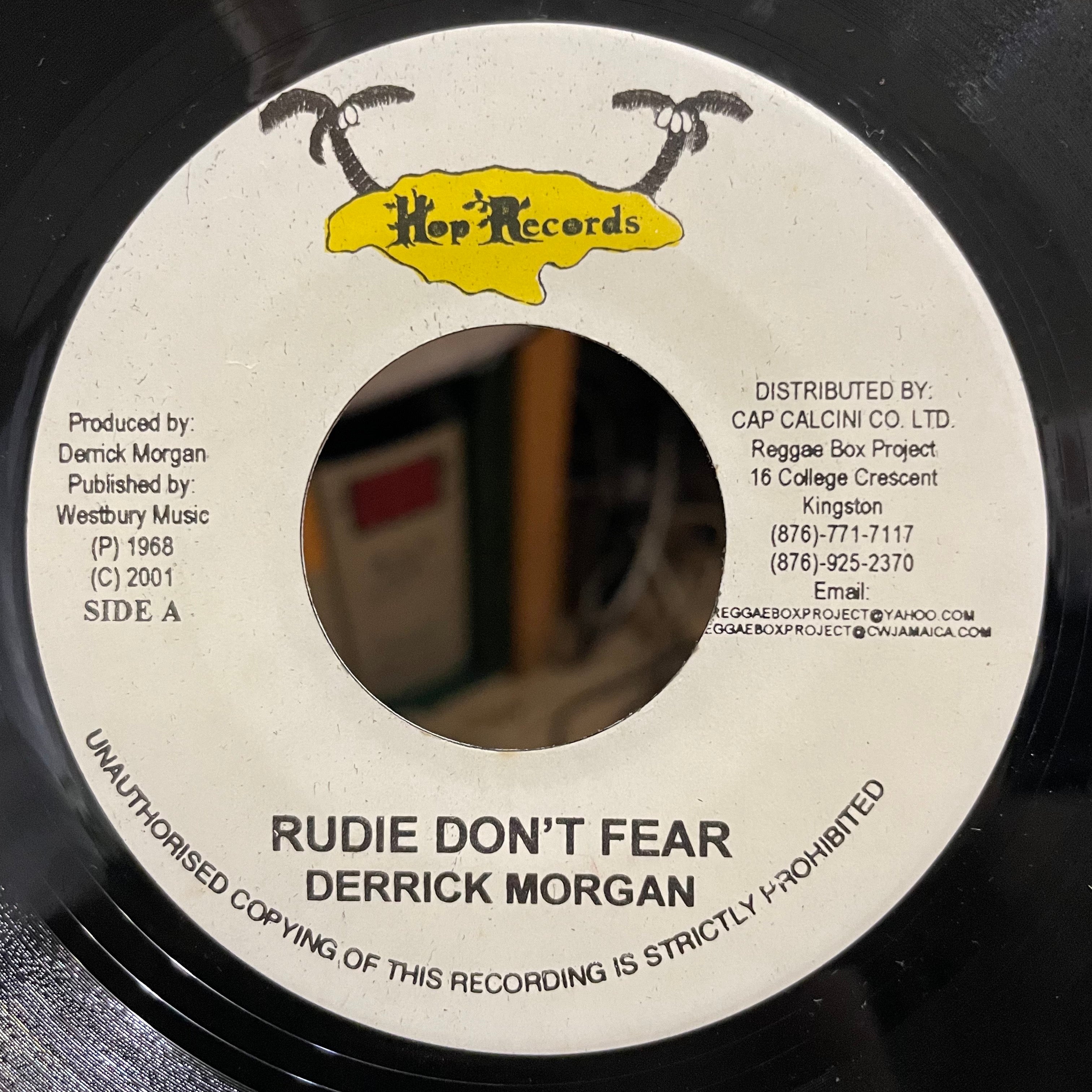 DERRICK MORGAN [Rudie Don't Fear / It's Alright ]