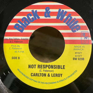 CARLTON & LEROY / KING TUBBYS [Not Responsible / Psalms Of Dub]