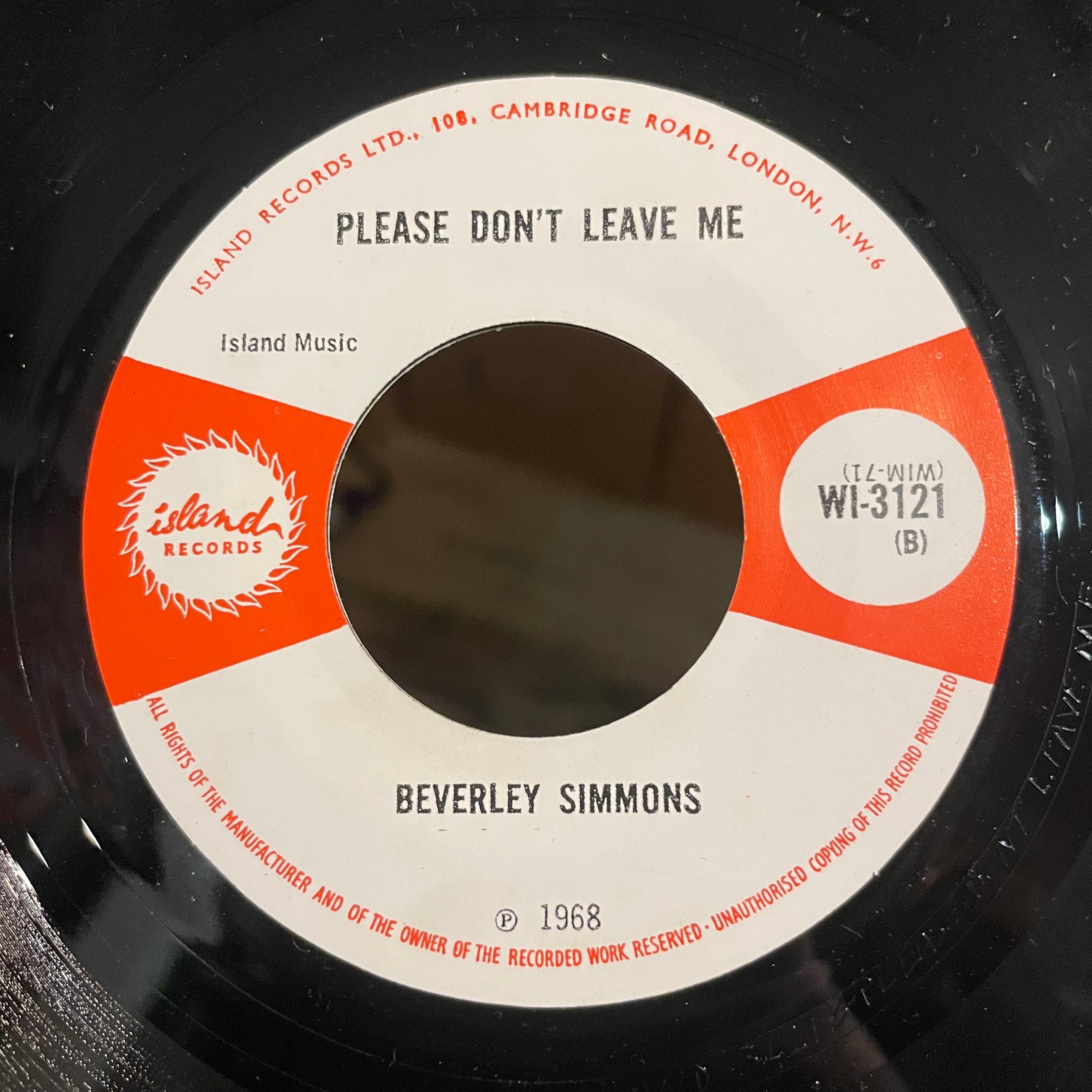 BEVERLEY SIMMONDS / PAT KELLY [Please Don't Leave Me / Somebodies Baby]