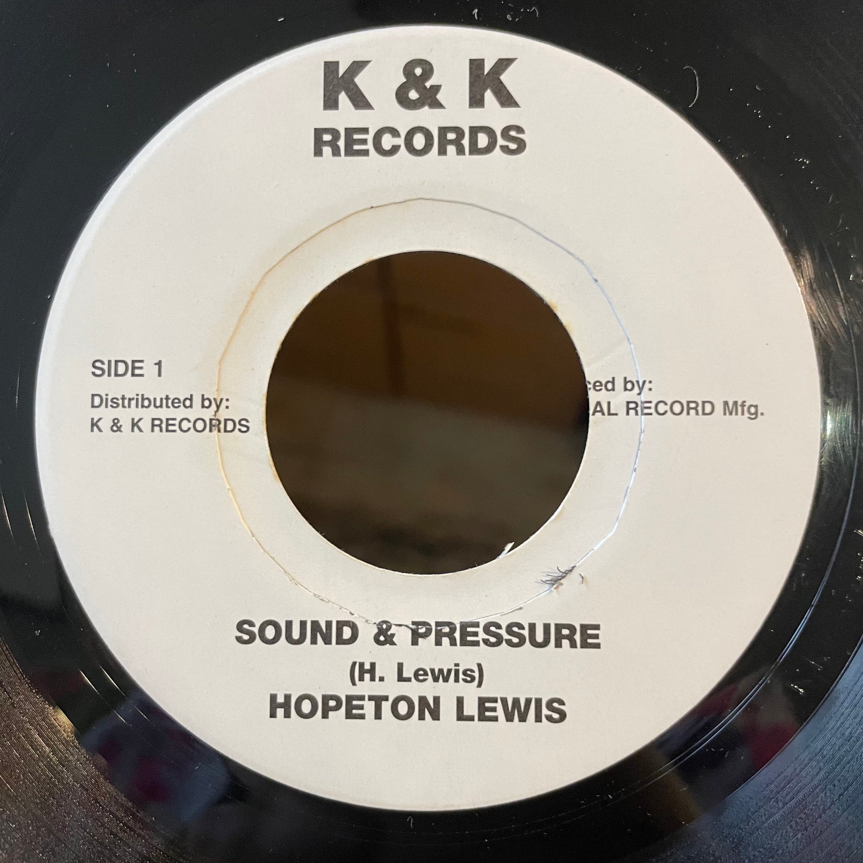 HOPETON LEWIS / THE RECORD SPECIALISTS [Sound & Pressure / Dynamic Pressure]