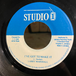 LARRY MARSHALL / JACKIE MITTOO [I've Got To Make It / Holly Version]