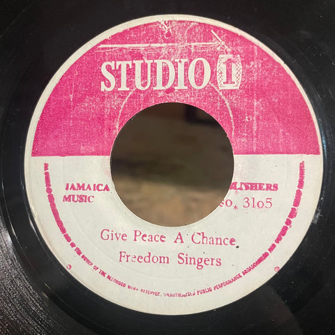 FREEDOM SINGERS / SOUND DIMENTION  [Give Peace A Chance / Travelling Home ]