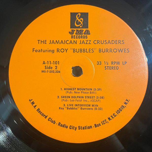 THE JAMAICA JAZZ CRUSADERS FEAT ROY " BUBBLES" BURROWERS [The Jamaica Jazz Crusaders Feat Roy " Bubbles" Burrowers]