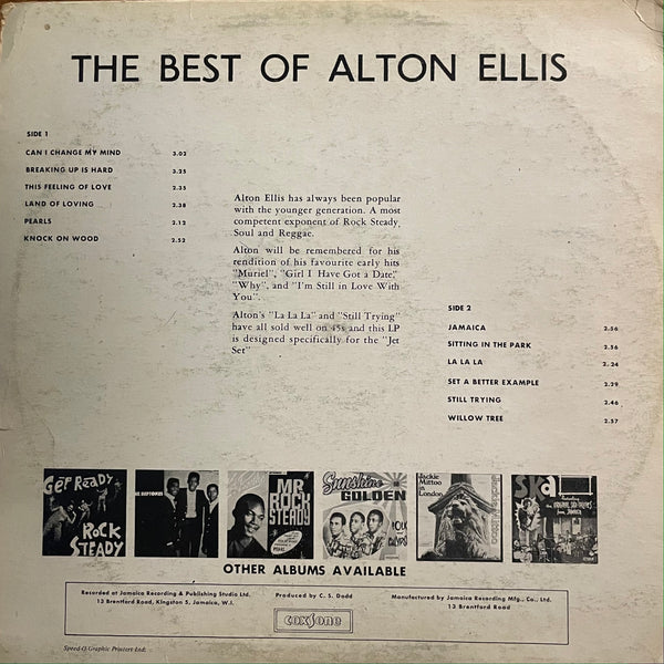 ALTON ELLIS [The Best Of Alton Ellis]