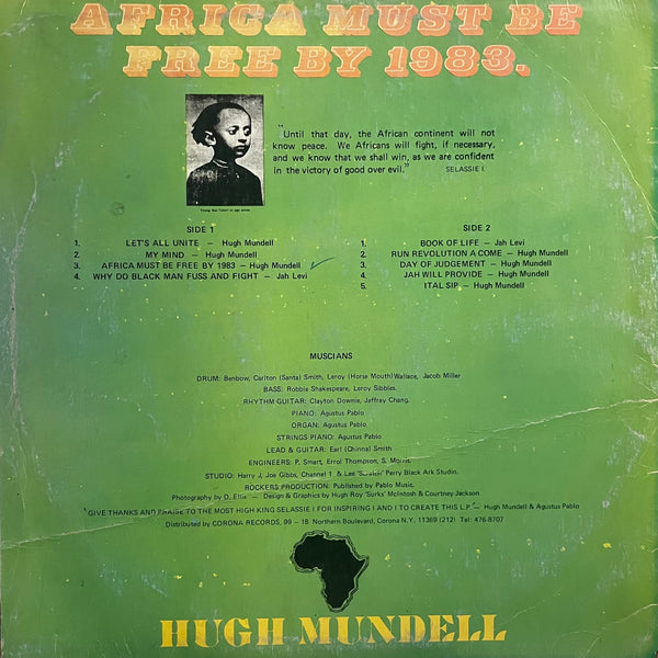 HUGH MUNDELL [African Must Be Free By 1983]