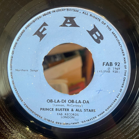 PRINCE BUSTER / PRINCE BUSTER ALL STARS [Pharaoh House Crash / Ob La Di Ob La Da (Inst.)]