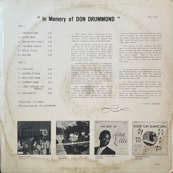 DON DRUMMOND [In Memory Of Don Drummond]