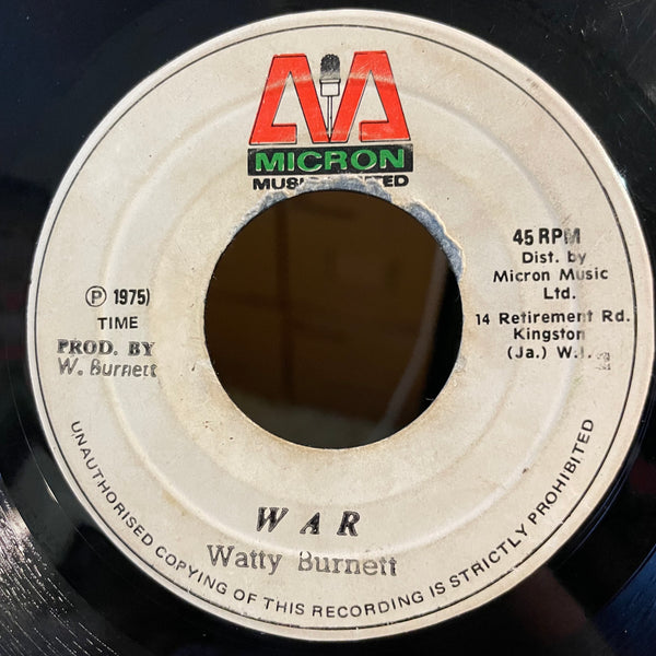 WATTY BURNETT [What A War]