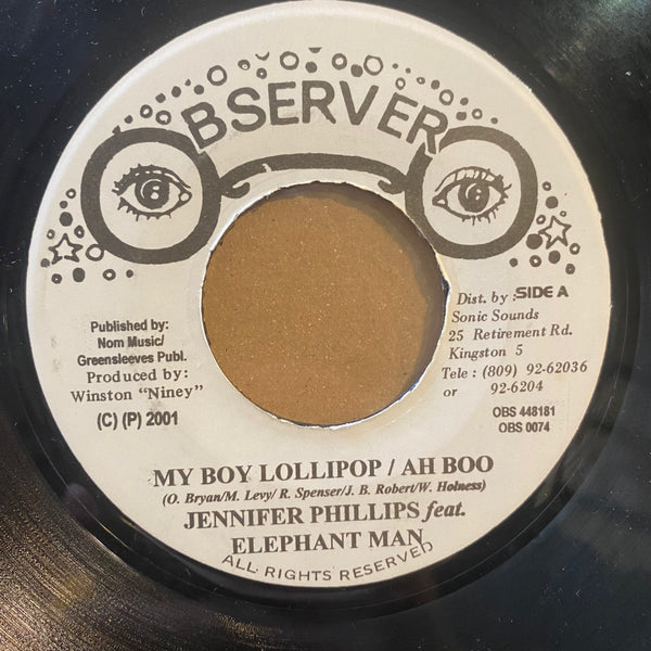 JENNIFER PHILLIPS AEAT ELEPHANT MAN [My Boy Lolipop / Ah Boo]