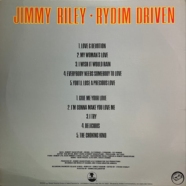 JIMMY RILEY [Rydim Driven]