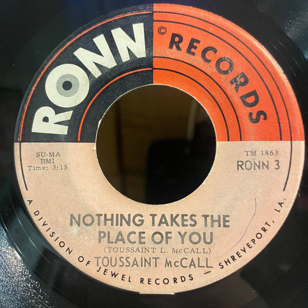 TOUSSAINT MCCALL [Shimmy / Nothing Takes The Place Of You ]