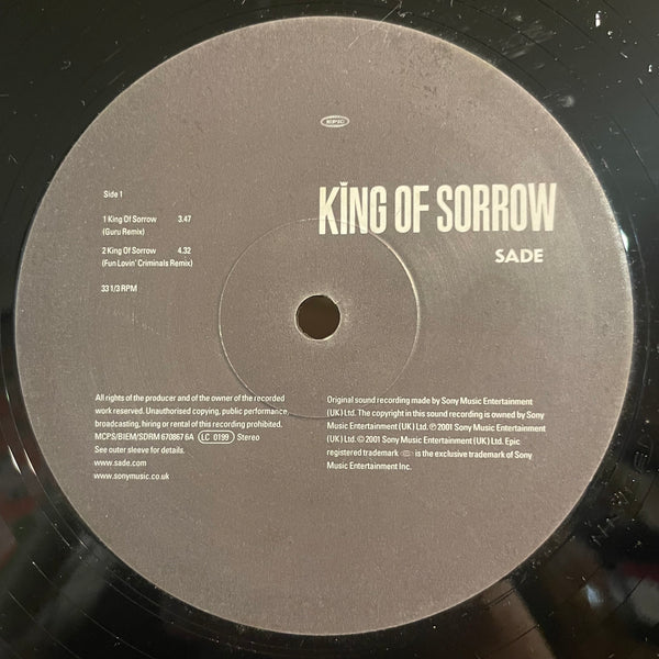 SADE [King Of Sorrow]