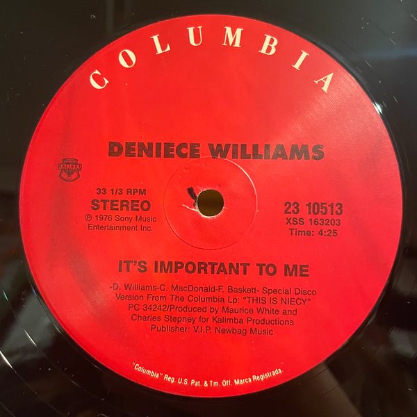 DENIECE WILLIAMS [Free / It's Important To Me]