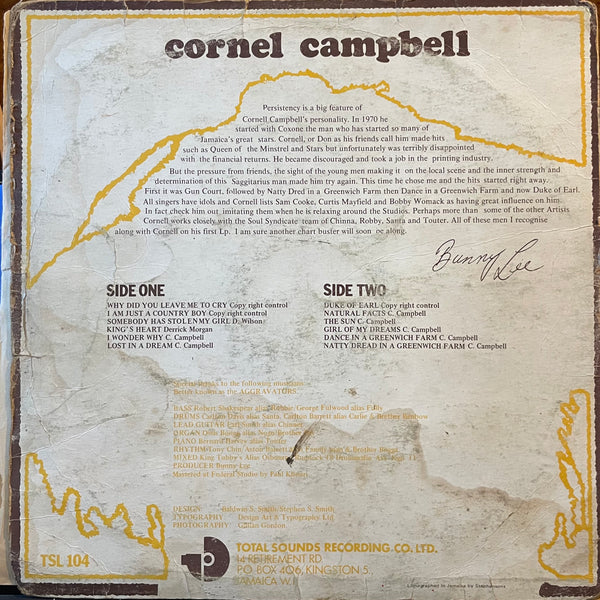 CORNELL CAMPBELL [Natty Dread In A Greenwich Farm]