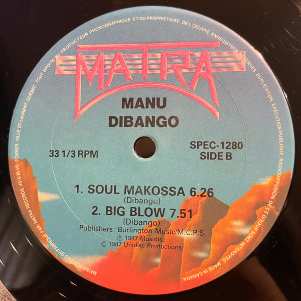 BOMBERS / MANU DIBANGO [(Everybody) Get Dancin' / Soul Makossa, Big Blow]