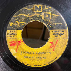 SHENLEY DUFFUS / TOMMY MCCOOK [People's Business / Peanut Vendor]