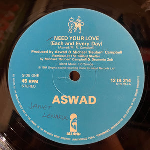 ASWAD [Need Your Love / Rainfall Sunshine]