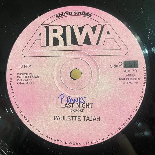 PAULETTE TAJAH  [Lonely / Last Night]