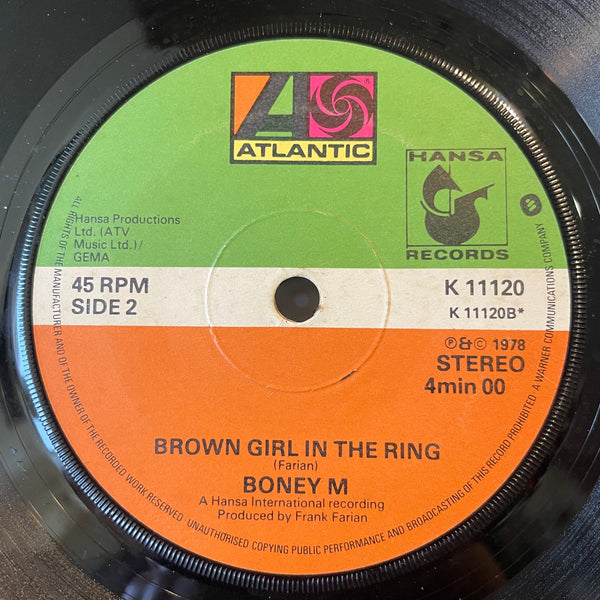 BONEY M [Rivers Of Babylon / Brown Girl In The Ring]