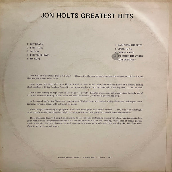 JOHN HOLT [Jon Holts Greatest Hits]