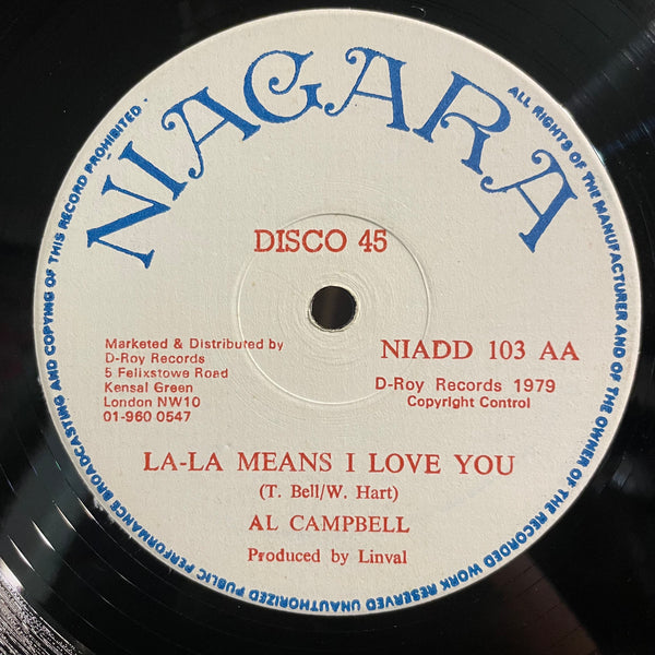 AL CAMPBELL [Dance With Me Baby / La-La Means I Love You]