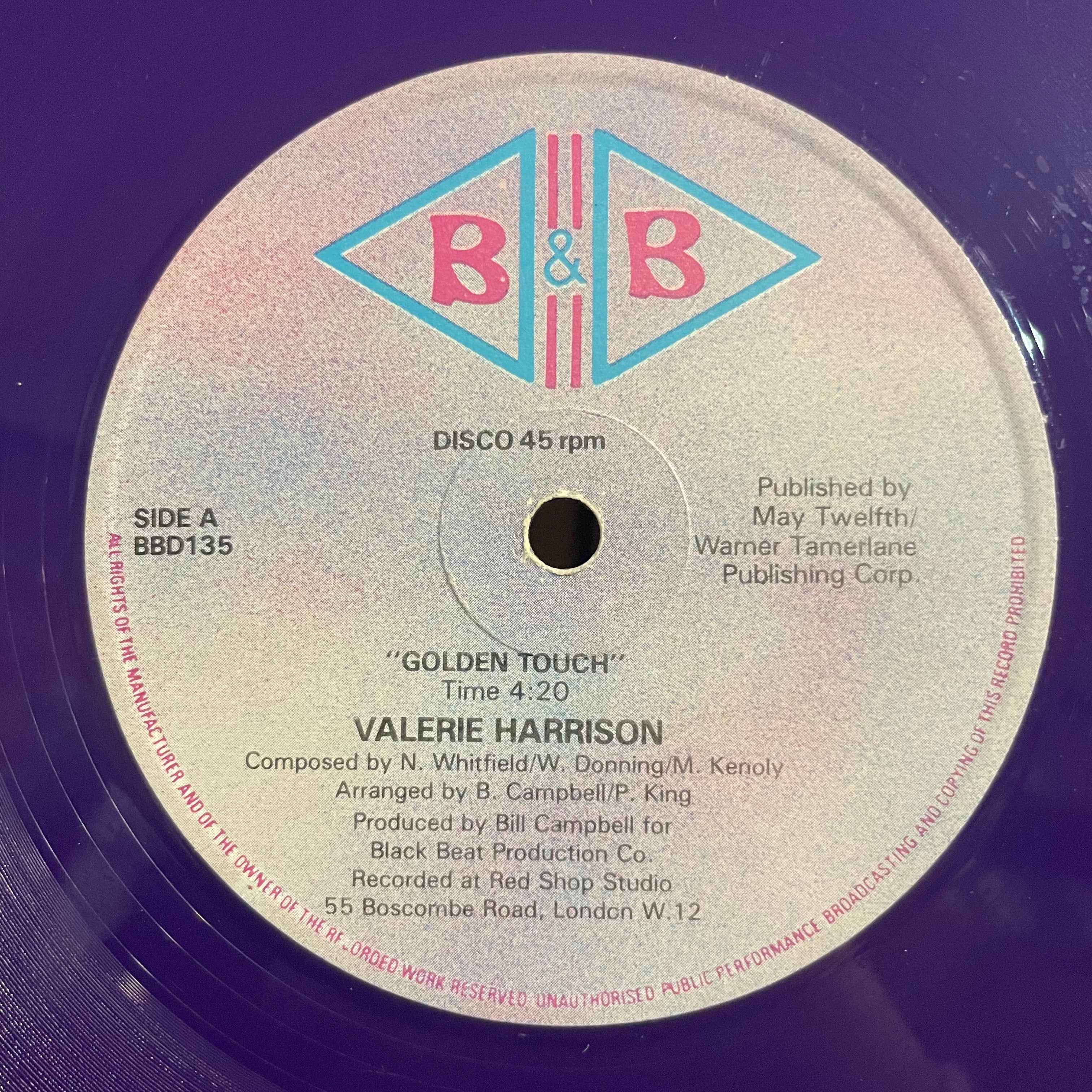 VALERIE HARRISON [Golden Tough / You're No Good]