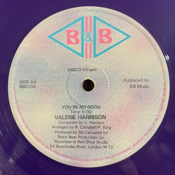 VALERIE HARRISON [Golden Tough / You're No Good]