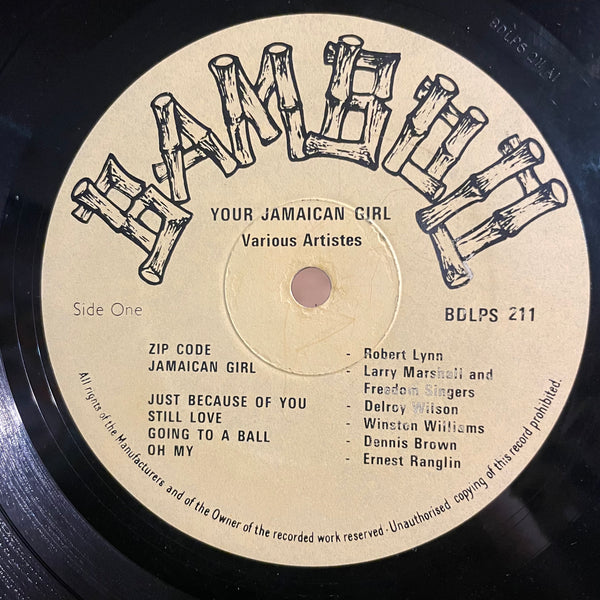 V. A. : STUDIO 1, LARRY MARSHALL, I'M & DAVID, WINSTON FRANCIS... [Your Jamaican Girl]