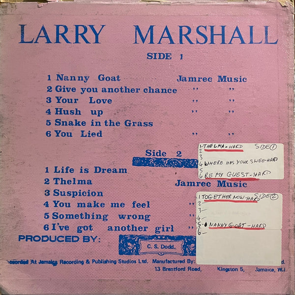 LARRY MARSHALL [Presenting ]