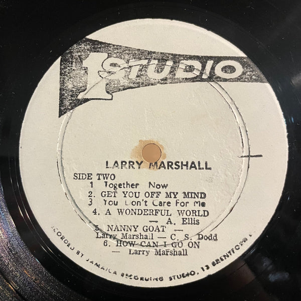 LARRY MARSHALL [Presenting ]