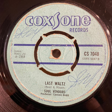 SOUL VENDORS / THE HAMLINS [Last Waltz / Sentimental Reason]