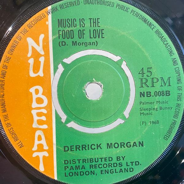 DERRICK & PATSY / DERRICK MORGAN (THE INVADERS) [Hey Boy Hey Girl  / Music Is The Food Of Love ]