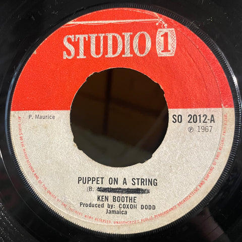 KEN BOOTHE / ROLAND ALPHONSO  [Puppet On A Strings / Look Away Ska ]