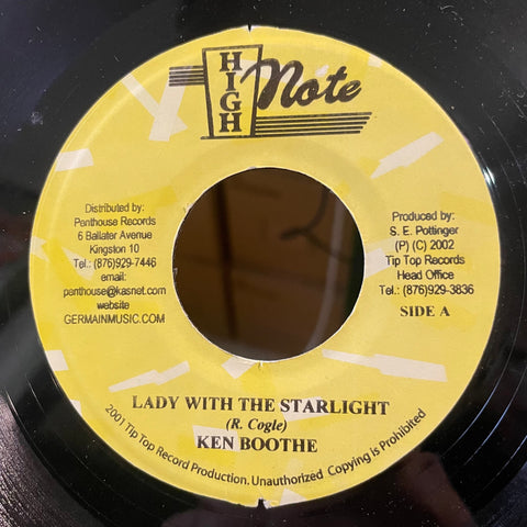 KEN BOOTHE / THE GAYLADS  [Lady With The Starlight / Over The Rainbows End]